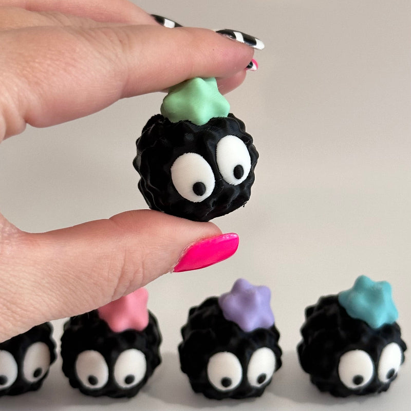 Mini Sad Emoji Soot Sprite 3D Printed Figurine Collectible