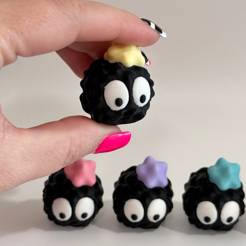 Mini Sad Emoji Soot Sprite 3D Printed Figurine Collectible