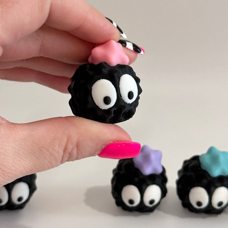 Mini Sad Emoji Soot Sprite 3D Printed Figurine Collectible