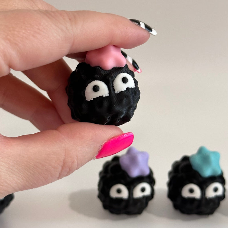 Mini Shy Emoji Soot Sprite 3D Printed Figurine Collectible