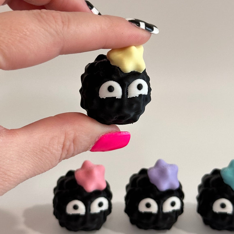 Mini Shy Emoji Soot Sprite 3D Printed Figurine Collectible