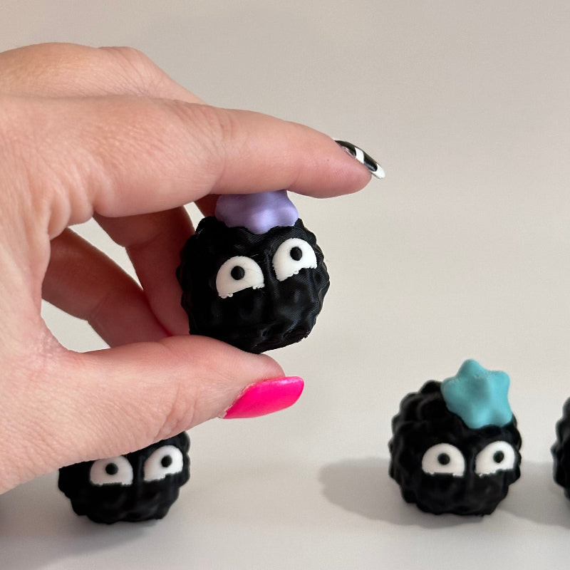 Mini Shy Emoji Soot Sprite 3D Printed Figurine Collectible