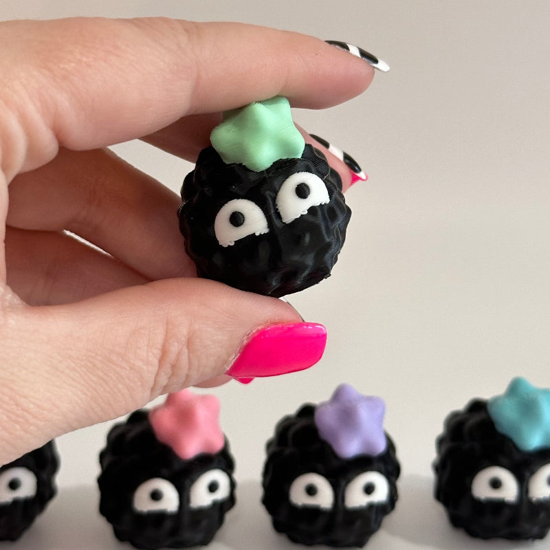 Mini Shy Emoji Soot Sprite 3D Printed Figurine Collectible