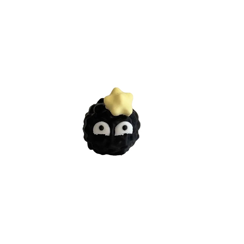 Mini Shy Emoji Soot Sprite 3D Printed Figurine Collectible
