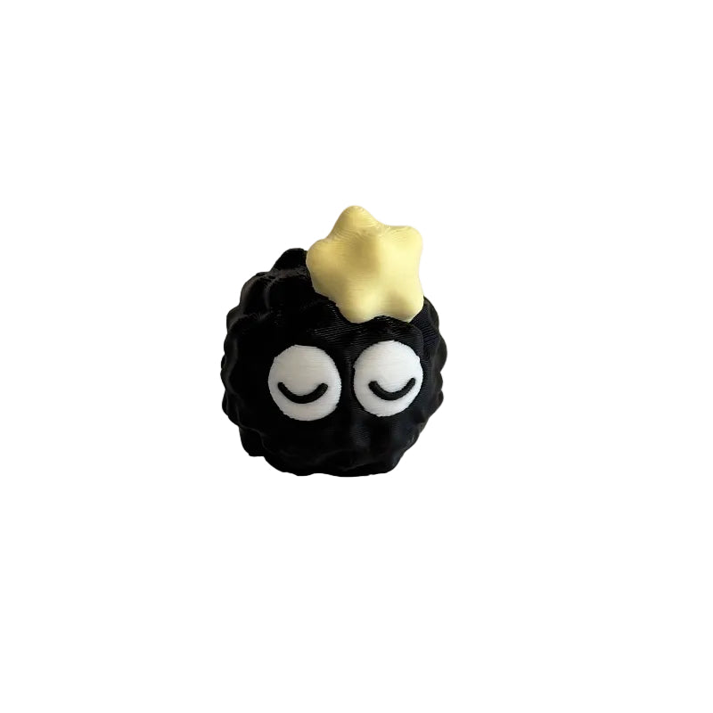 Mini Sleepy Emoji Soot Sprite 3D Printed Figurine Collectible