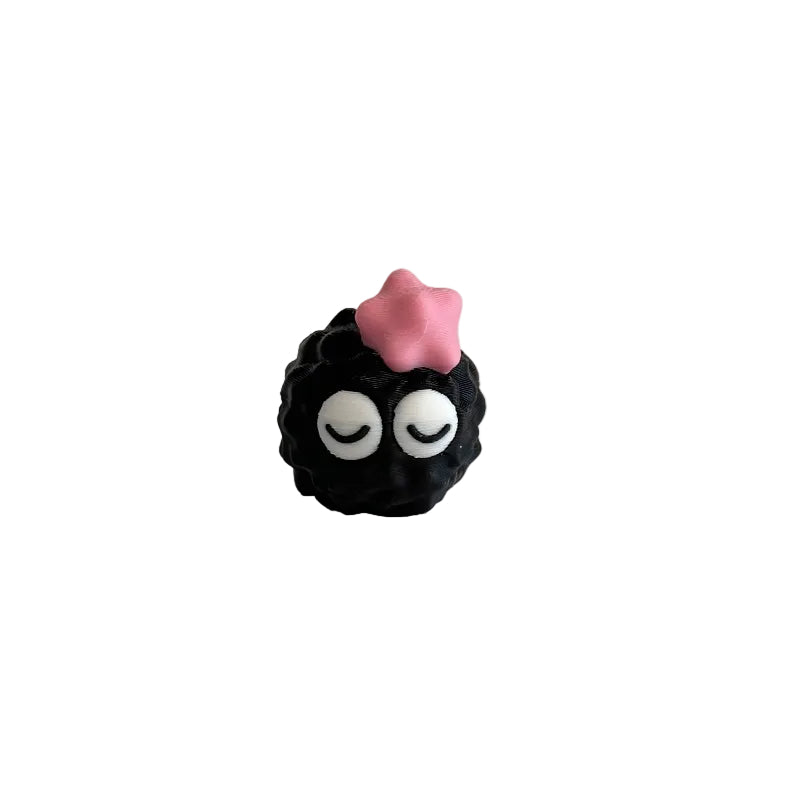 Mini Sleepy Emoji Soot Sprite 3D Printed Figurine Collectible