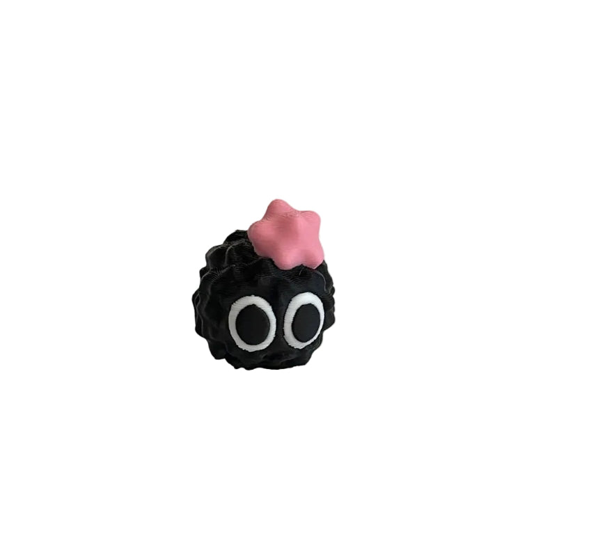 Mini Surprised Emoji Soot Sprite 3D Printed Figurine Collectable