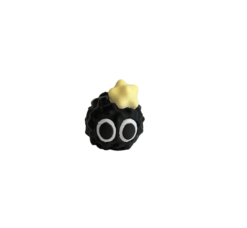 Mini Surprised Emoji Soot Sprite 3D Printed Figurine Collectable