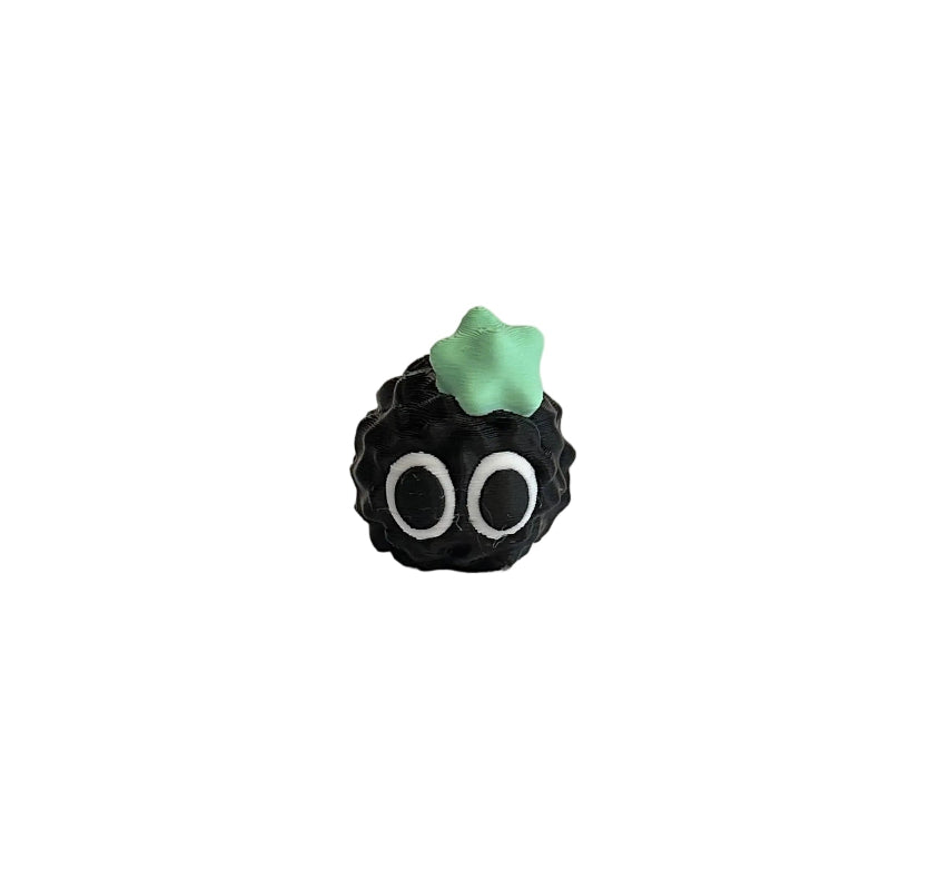 Mini Surprised Emoji Soot Sprite 3D Printed Figurine Collectable