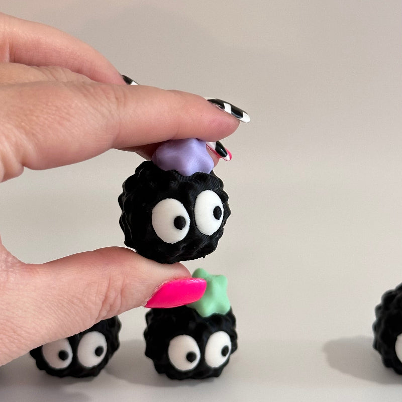 Mini Suspicious Emoji Soot Sprite 3D Printed Figurine Collectible