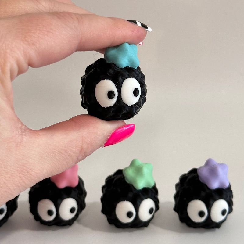 Mini Suspicious Emoji Soot Sprite 3D Printed Figurine Collectible