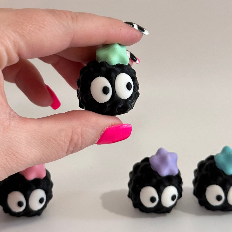 Mini Suspicious Emoji Soot Sprite 3D Printed Figurine Collectible