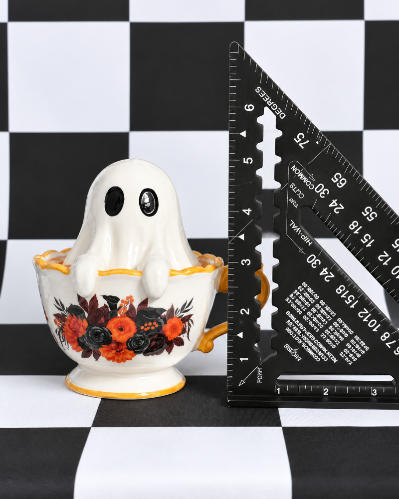 Miss Boo Ghost Teacup Figurine