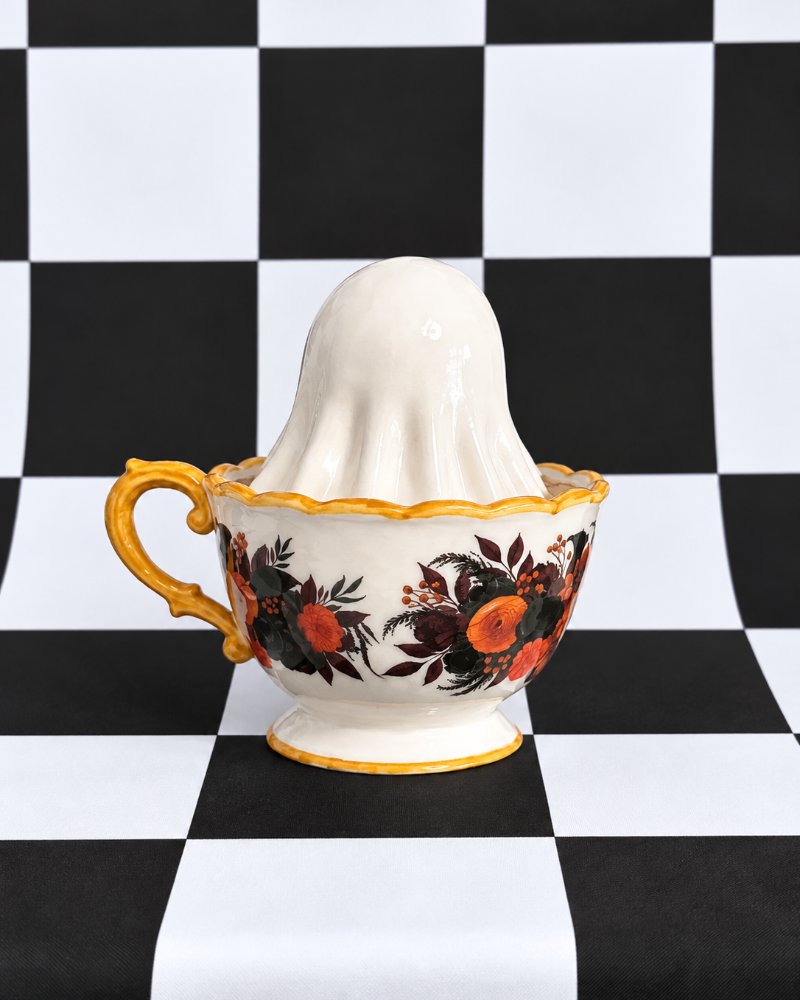 Miss Boo Ghost Teacup Figurine