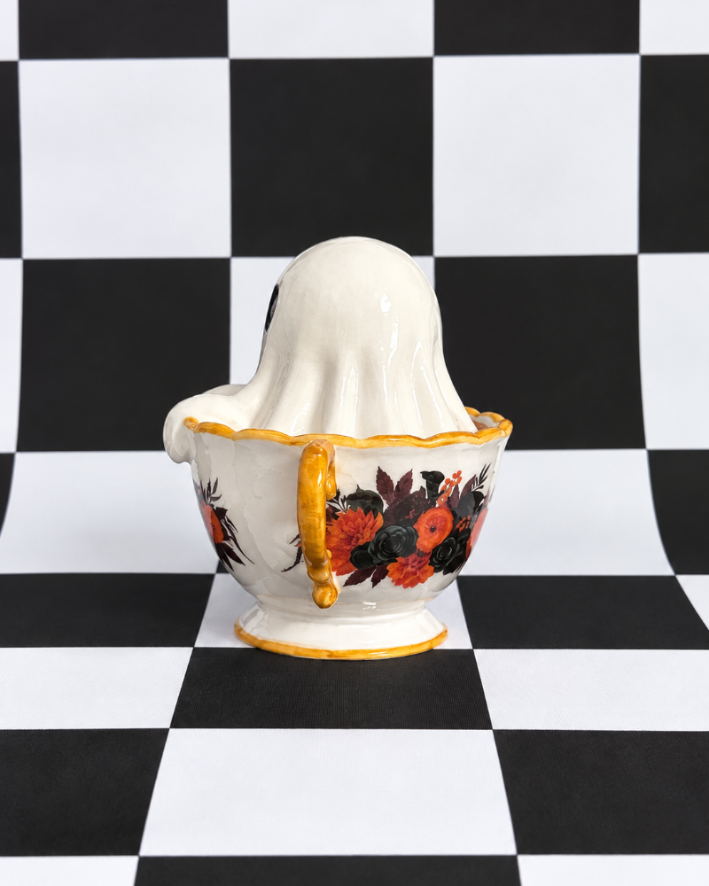 Miss Boo Ghost Teacup Figurine