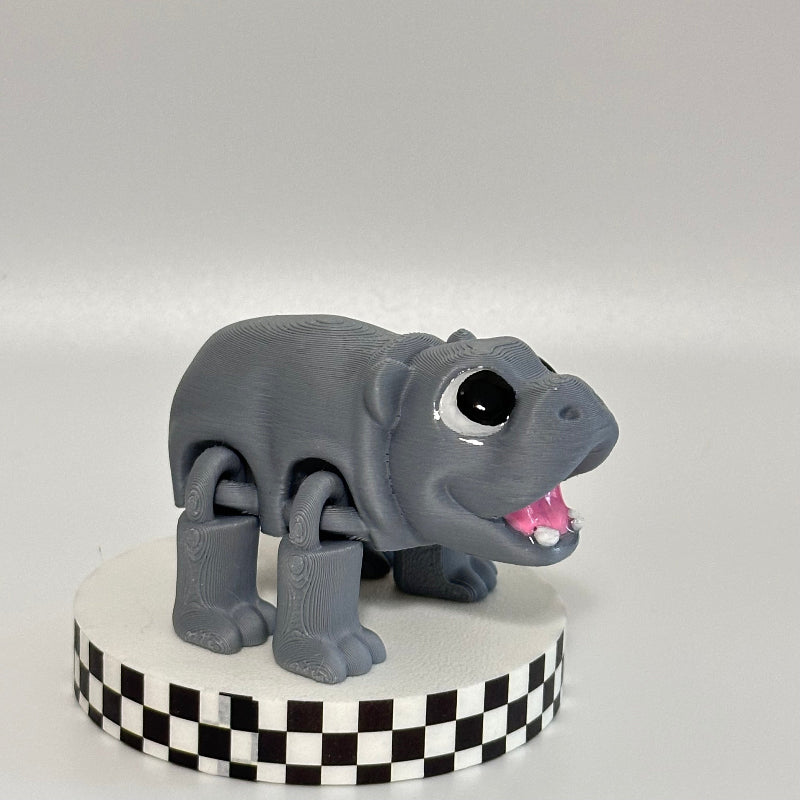 Moo Deng the Baby Hippo 3D Printed Fidget Collectible