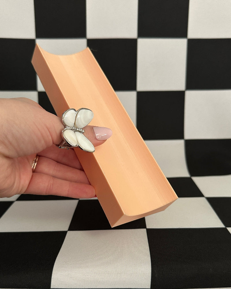 Peach Extra Large Rolling Pin Holder Stand - Fits Pioneer Woman Rolling Pins