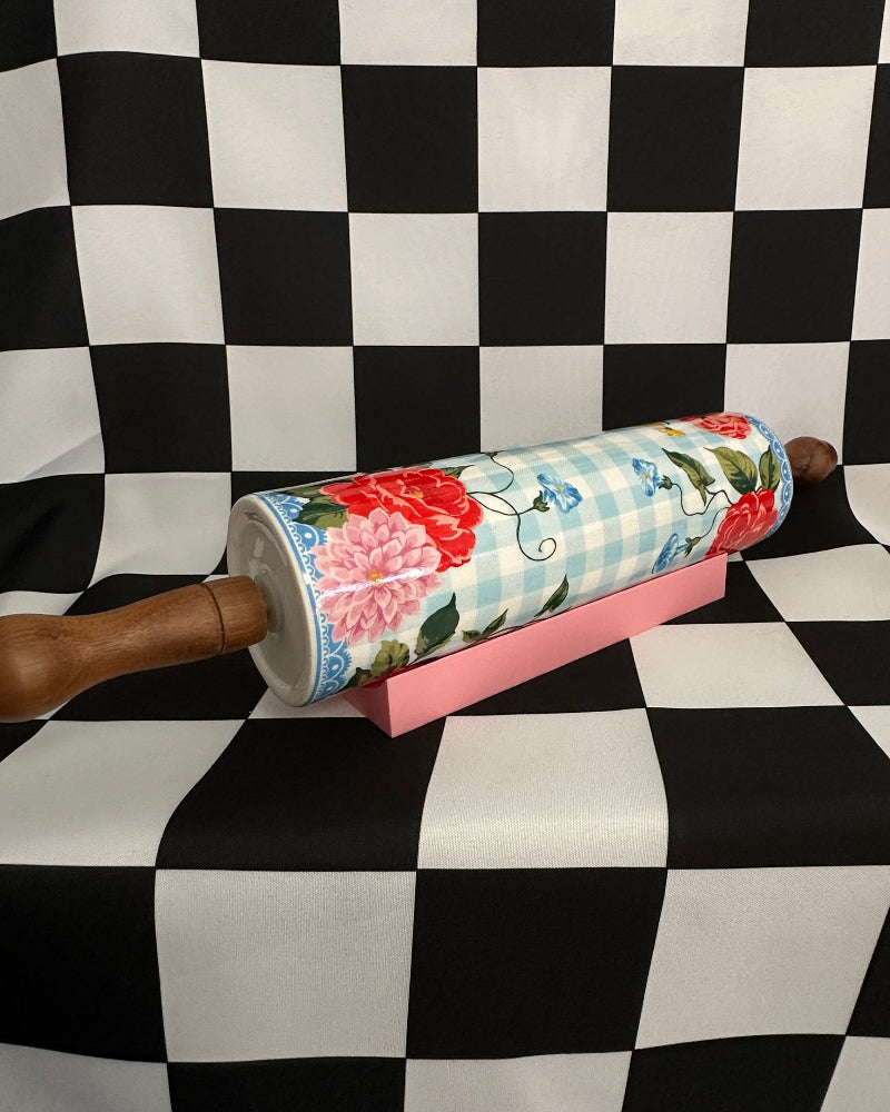 Pink Extra Large Rolling Pin Holder Stand - Fits Pioneer Woman Rolling Pins