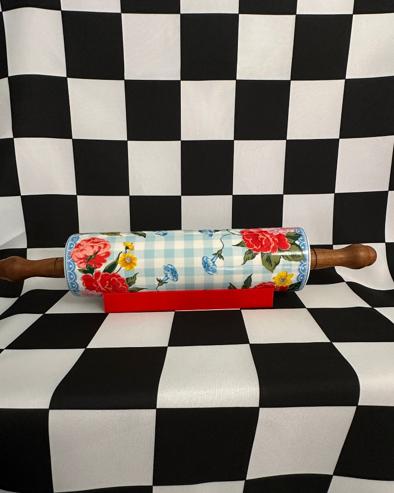 Red Extra Large Rolling Pin Holder Stand - Fits Pioneer Woman Rolling Pins
