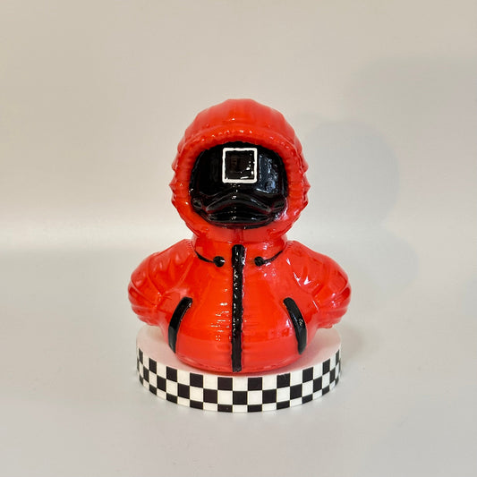 Sir Quaddles the Red Duck 3D Printed Hand-Painted Shelfie Collectible