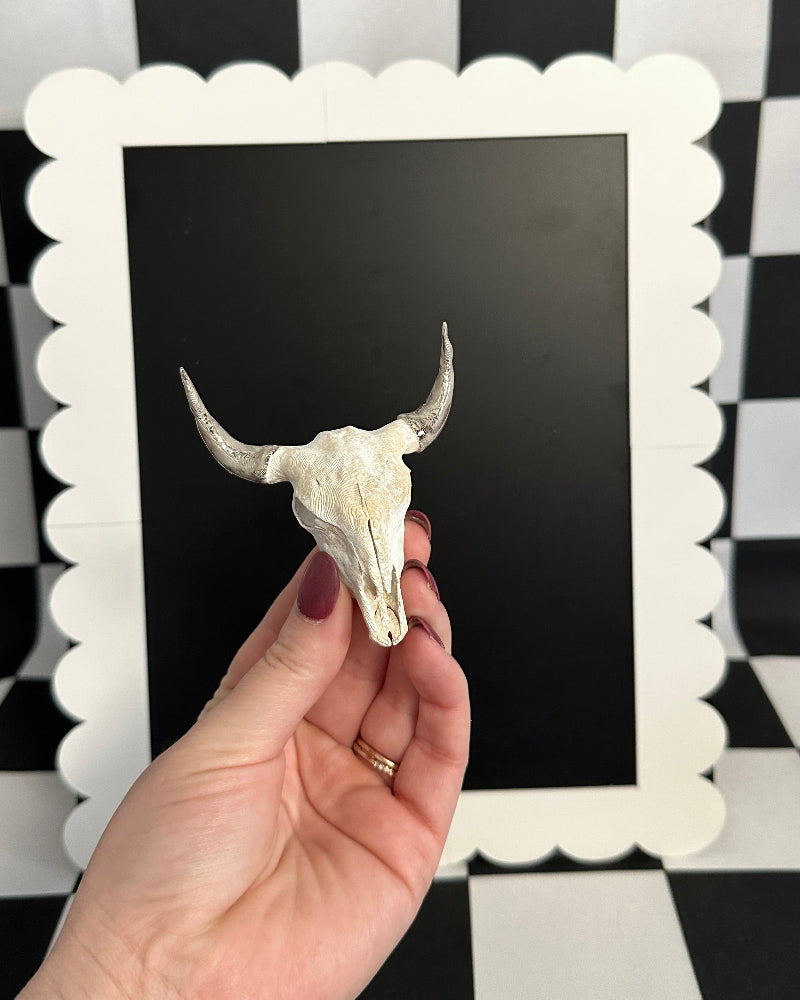 Steer Skull Magnet | Rustic Western Decor & Desert-Inspired Mini Art