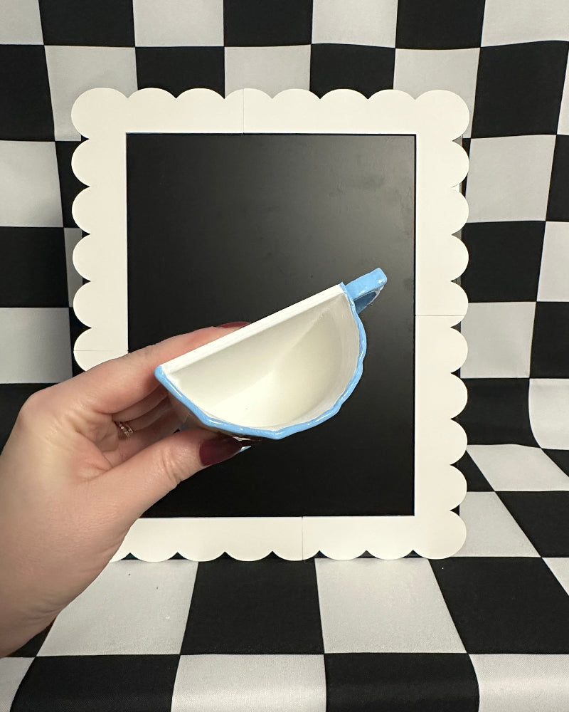 Sweet Rose Teacup Magnet & Pen Holder | Cottagecore Kitchen Decor
