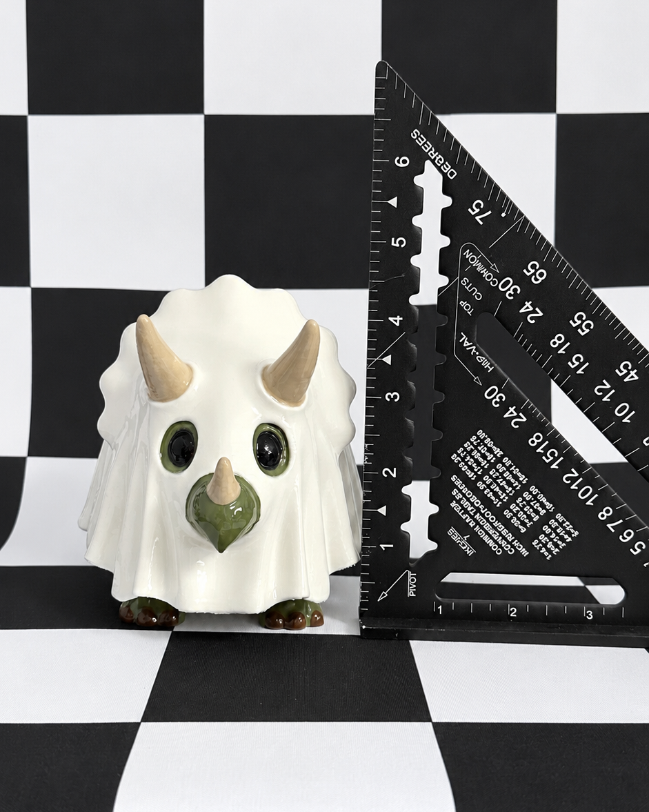 Triceraboo Triceratops Ghost Figurine