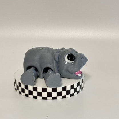 Moo Deng the Baby Hippo 3D Printed Fidget Collectible