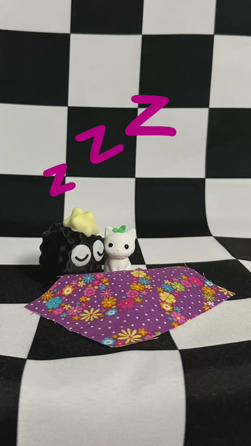 Emoji Sleepy Soot Sprite 3D Printed Desk Buddy Fidget Figurine1
