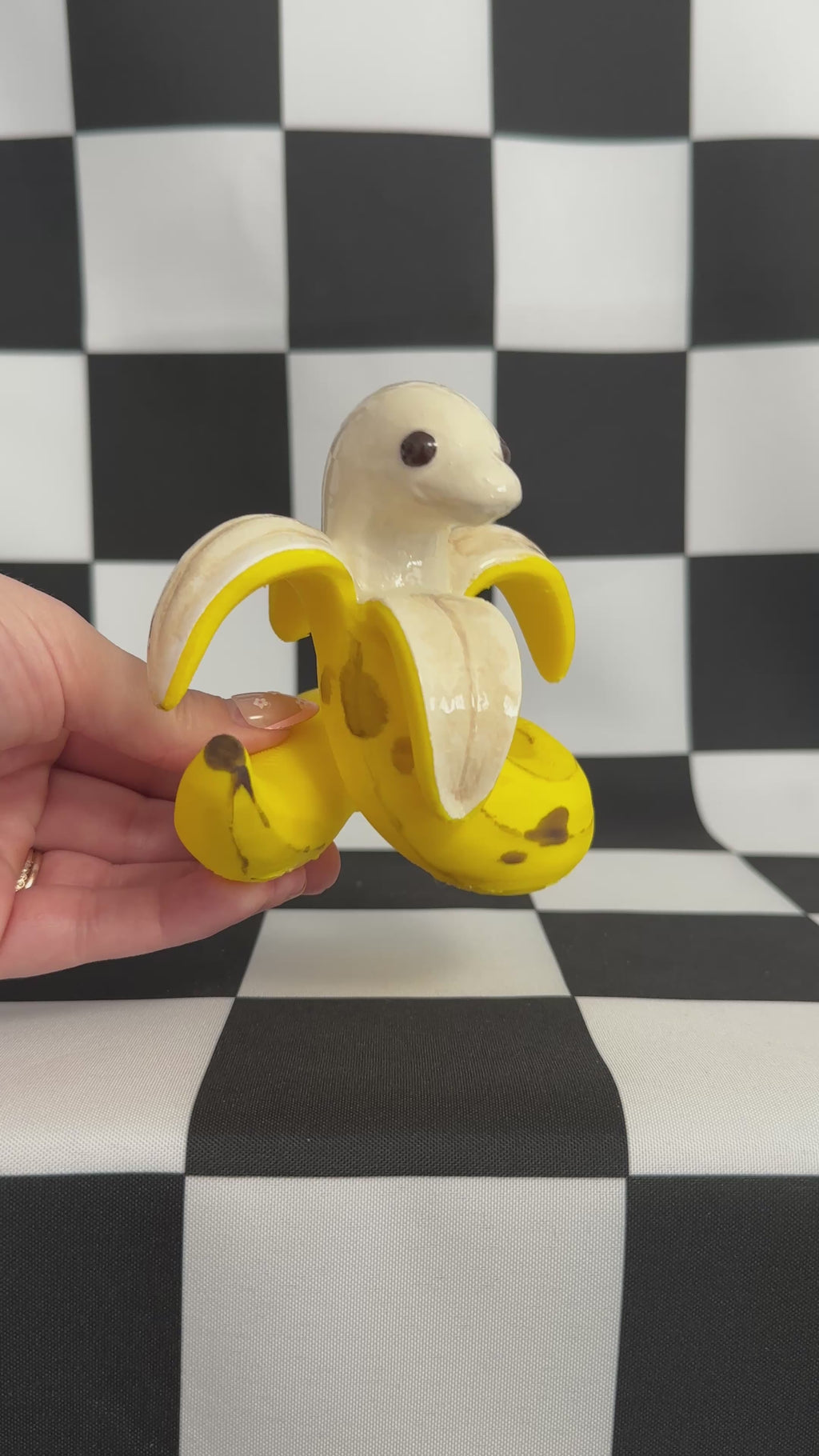 Kawaii Banana Snake Figurine