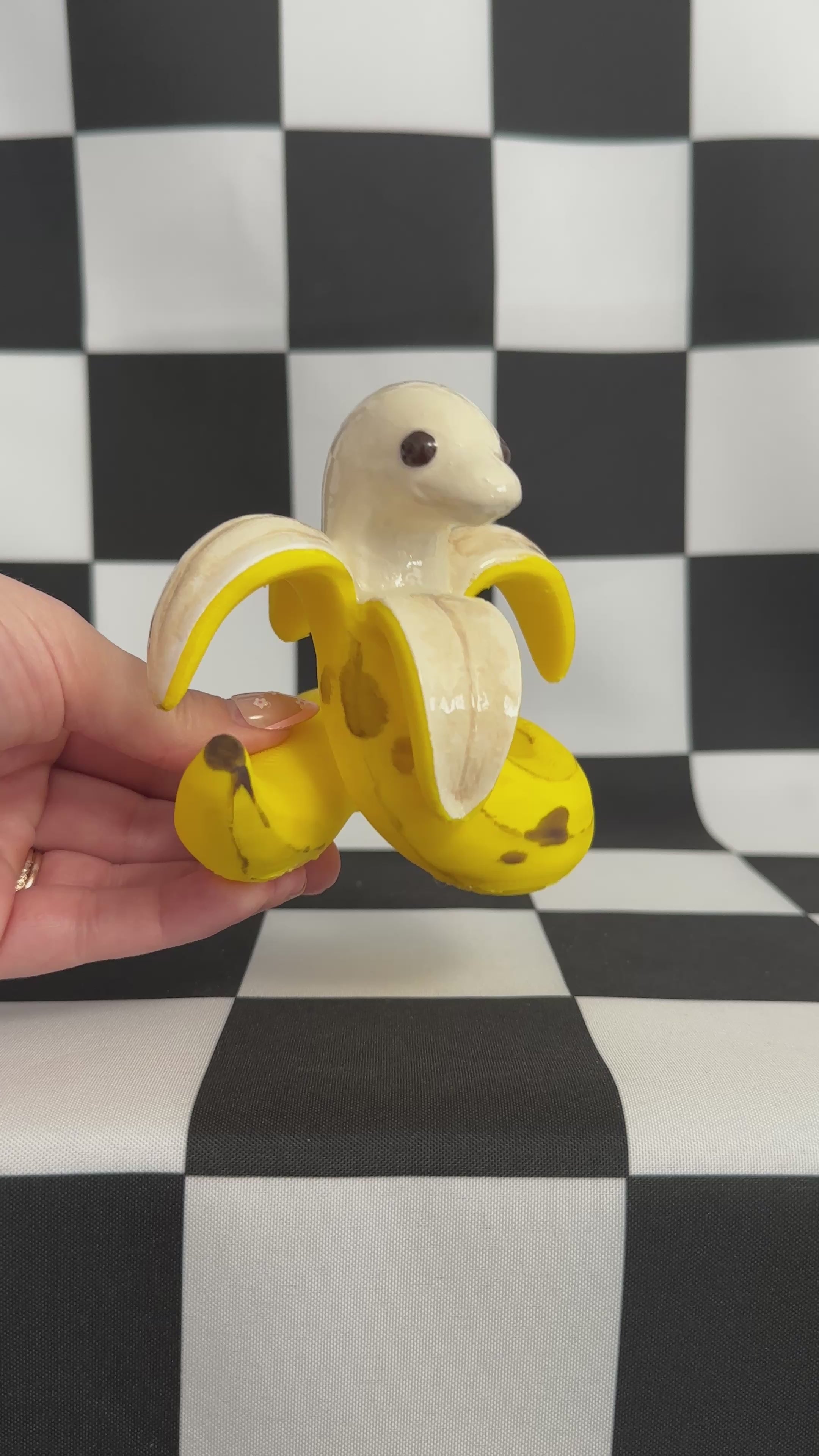 Kawaii Banana Snake Figurine