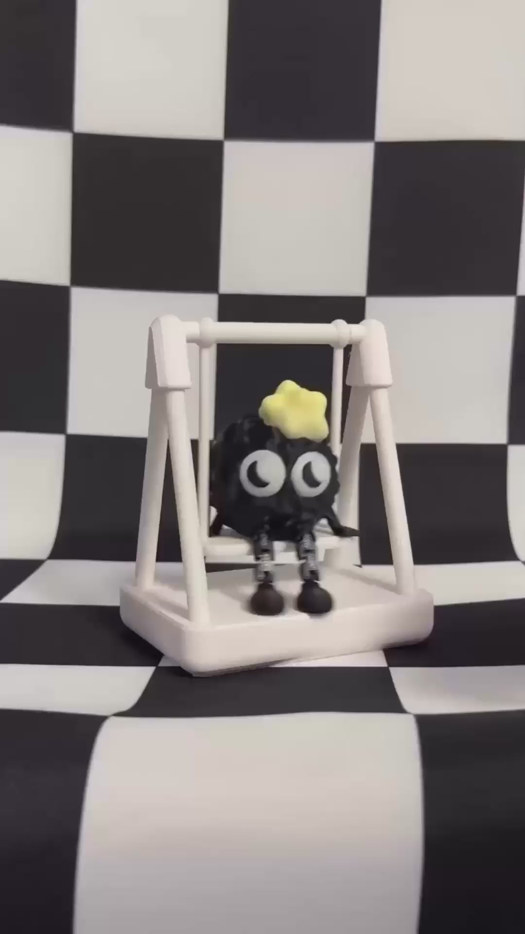 Emoji Dreamy Soot Sprite 3D Printed Desk Buddy Fidget Figurine1