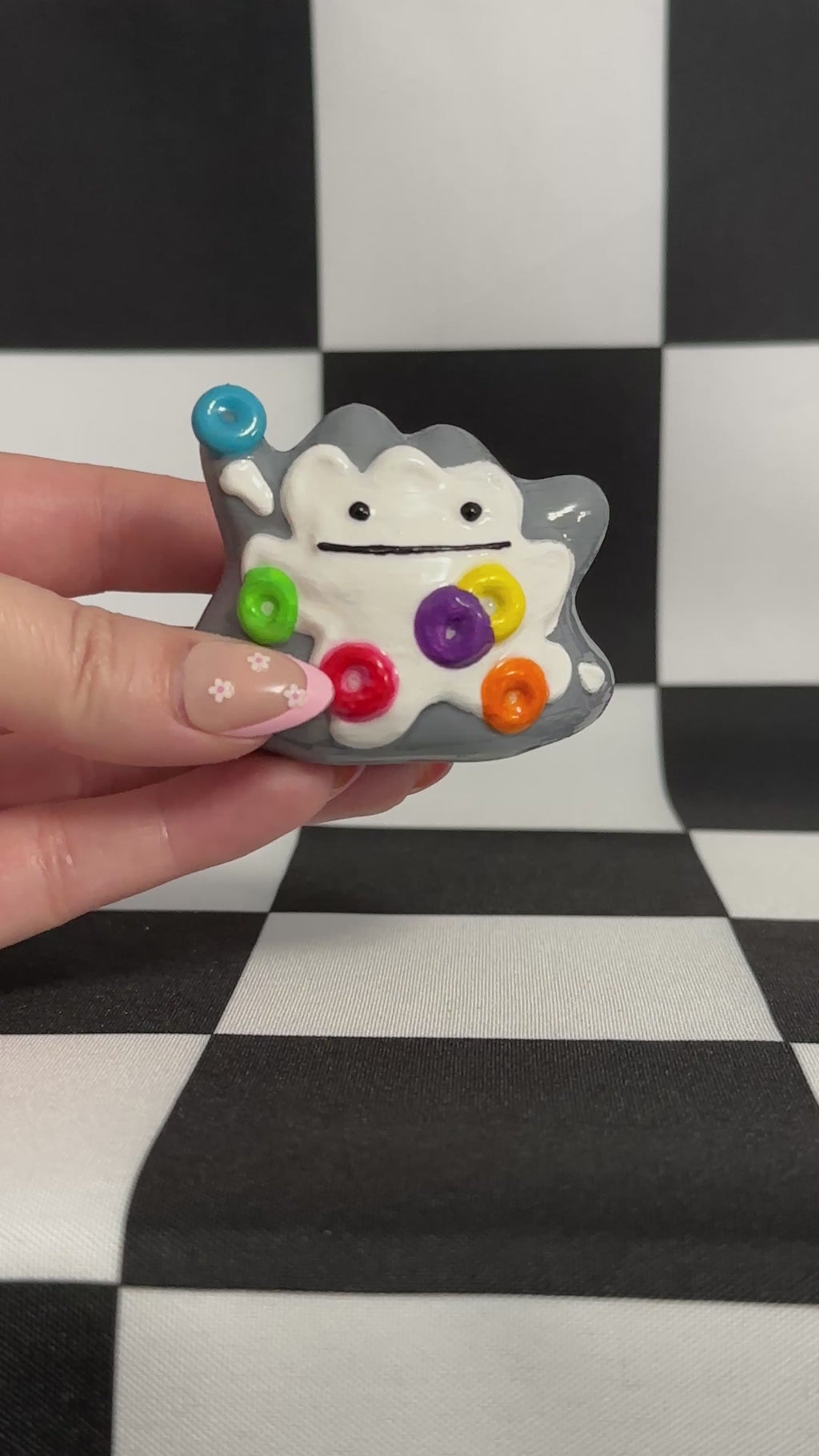 Breakfast Fruit Loops Cereal Mimic Blob Figurine