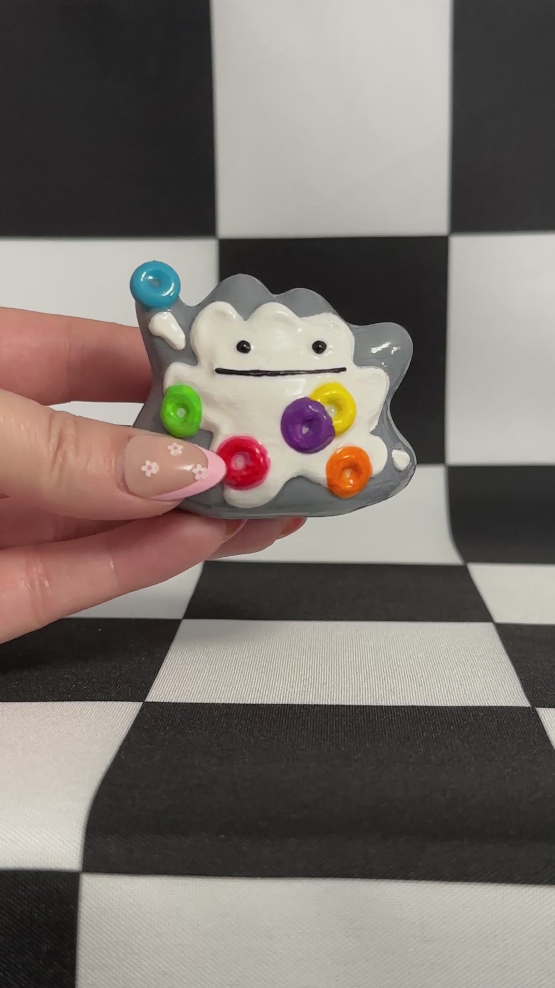Breakfast Fruit Loops Cereal Mimic Blob Figurine