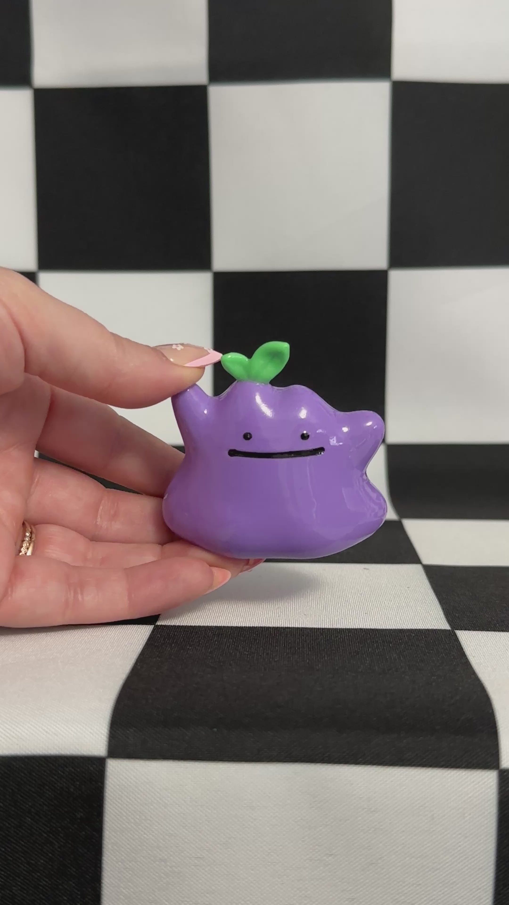Purple Sprout Mimic Blob Figurine