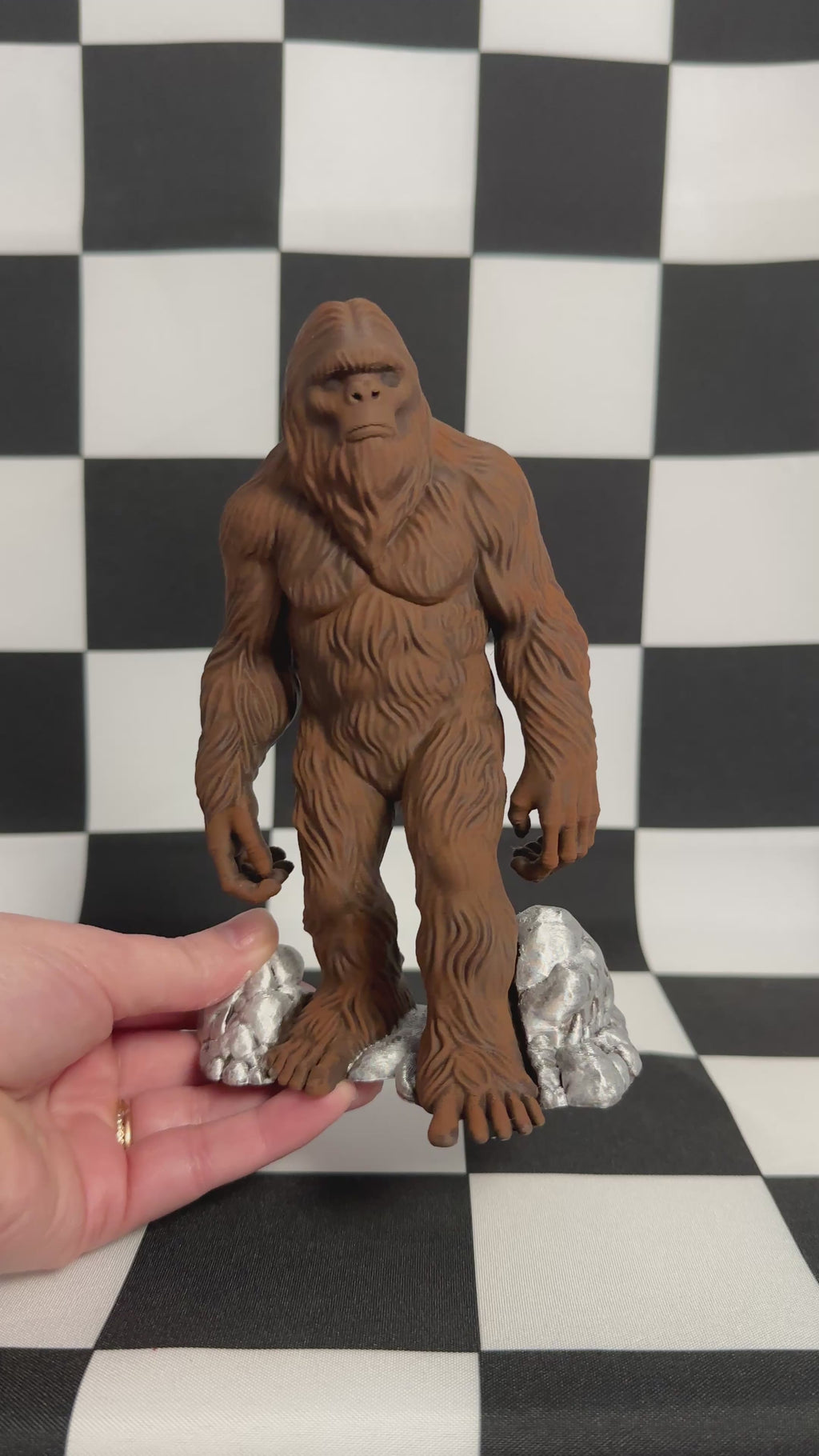 Cinnamon Bigfoot Figurine Cryptid Collectible Decor