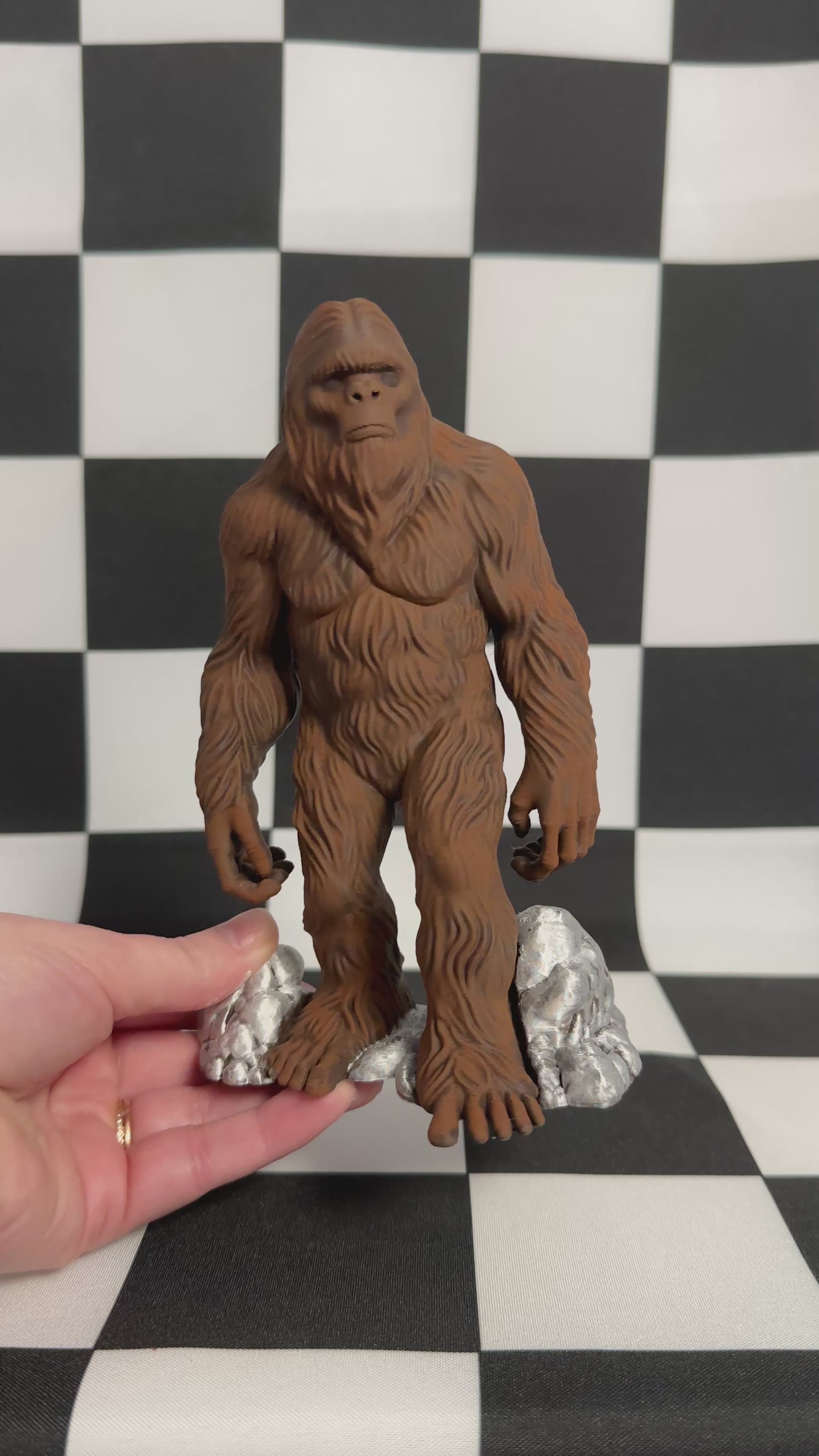 Cinnamon Bigfoot Figurine Cryptid Collectible Decor