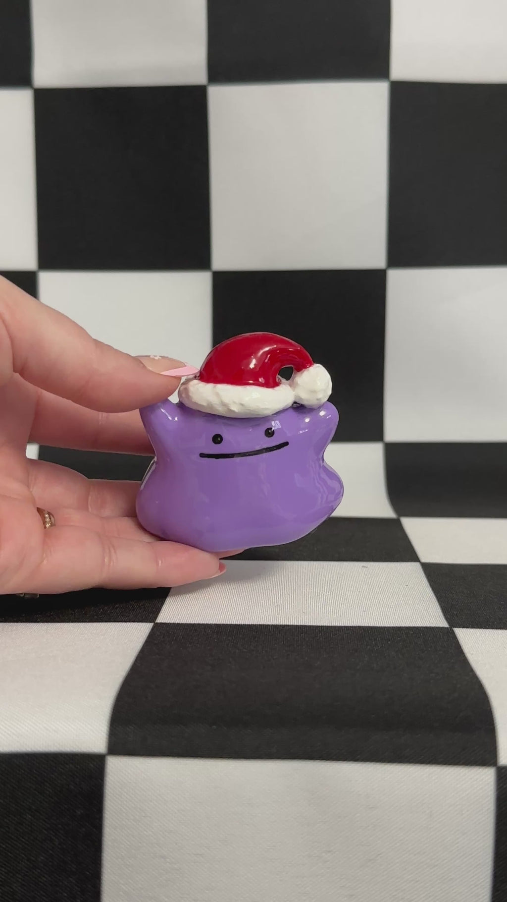 Santa Hat Mimic Blob Figurine