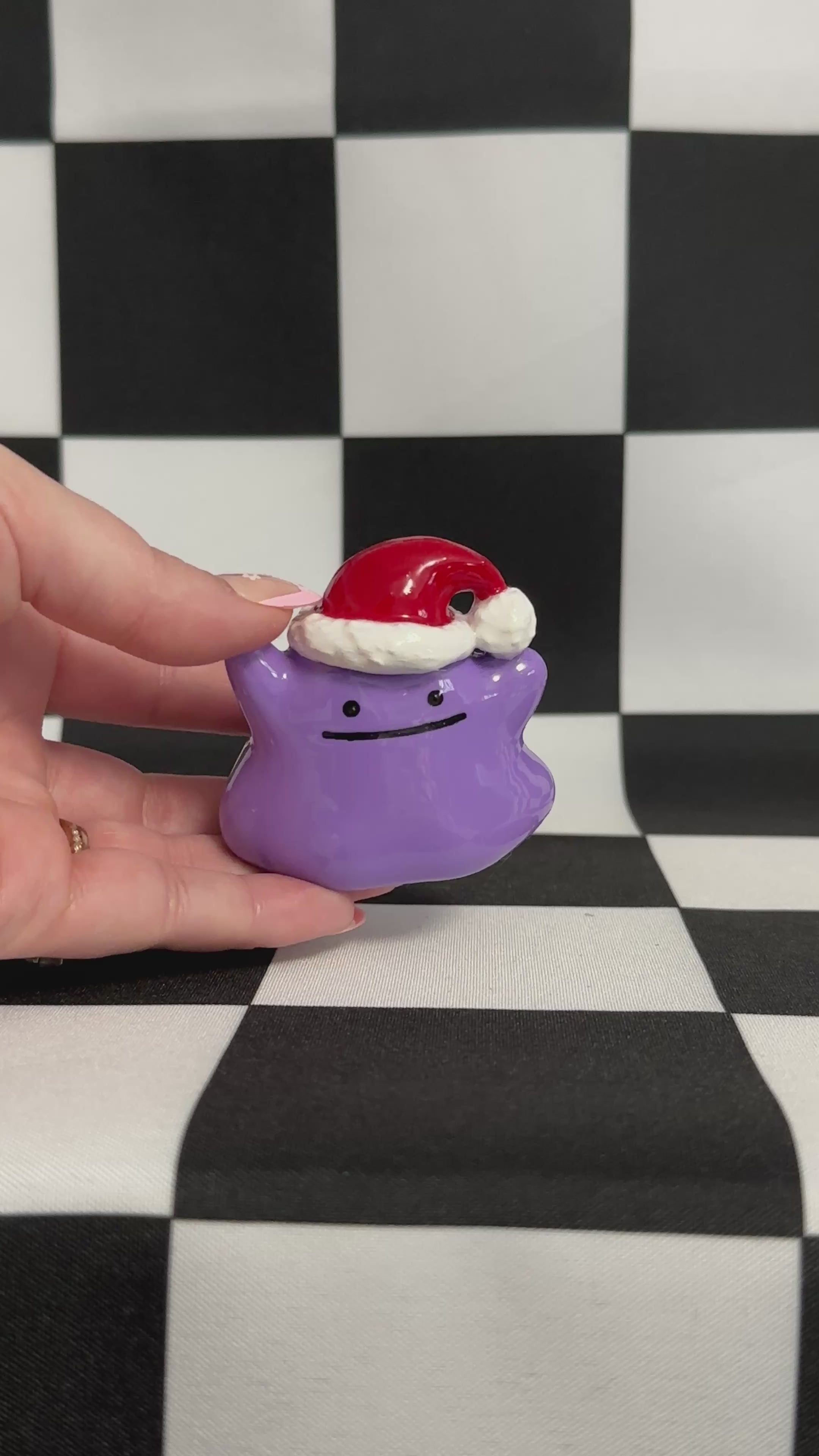 Santa Hat Mimic Blob Figurine