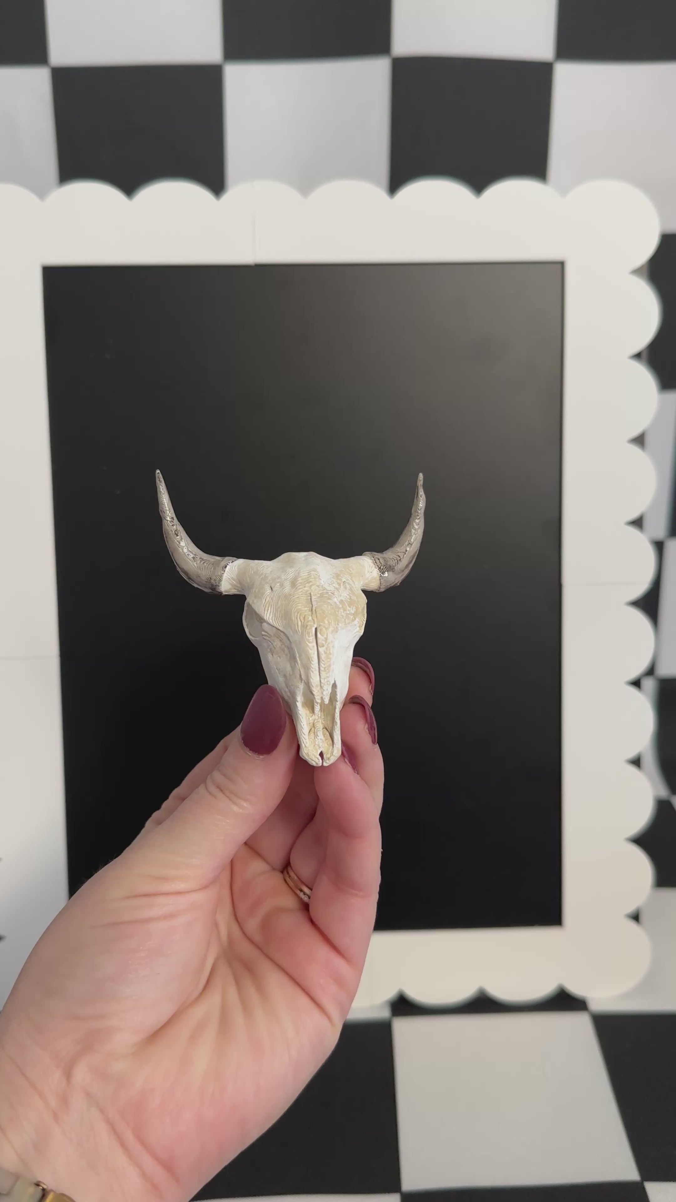 Steer Skull Magnet | Rustic Western Decor & Desert-Inspired Mini Art