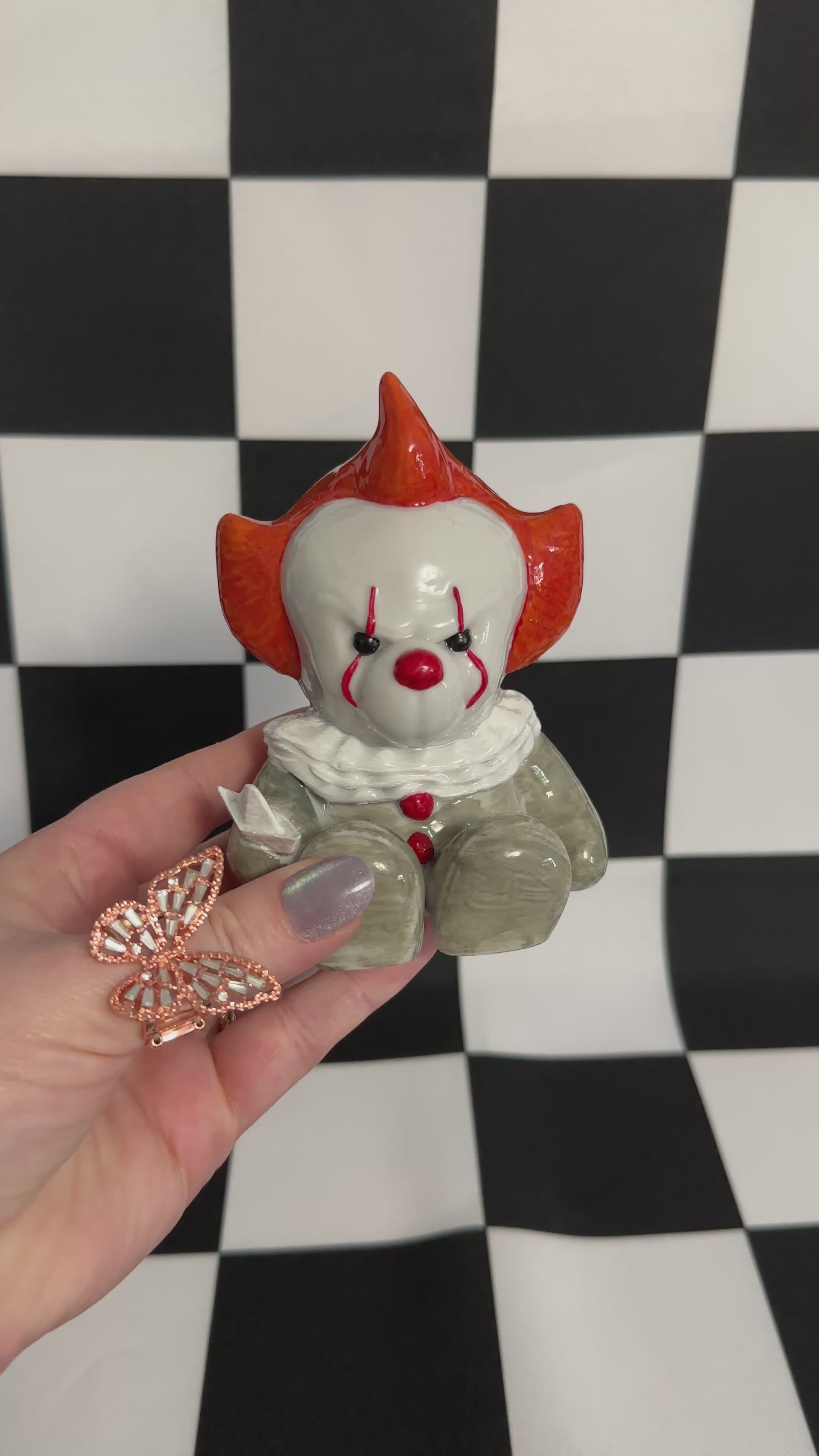 Pennywise Bear Halloween Horror Figurine Trinket