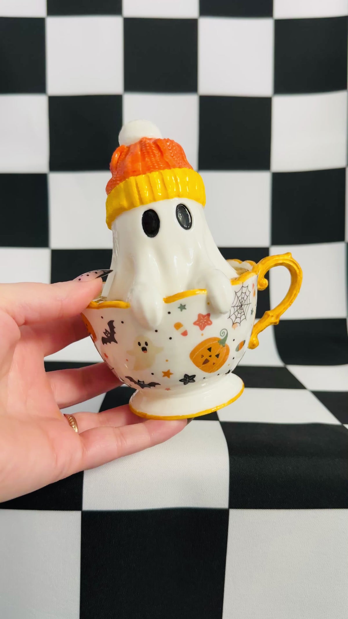 Sweetie Boo Ghost Teacup Figurine
