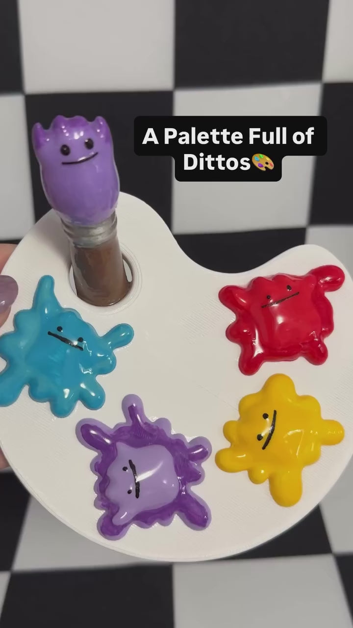 Paint Palette Ditto 3D Printed Figurine Trinket