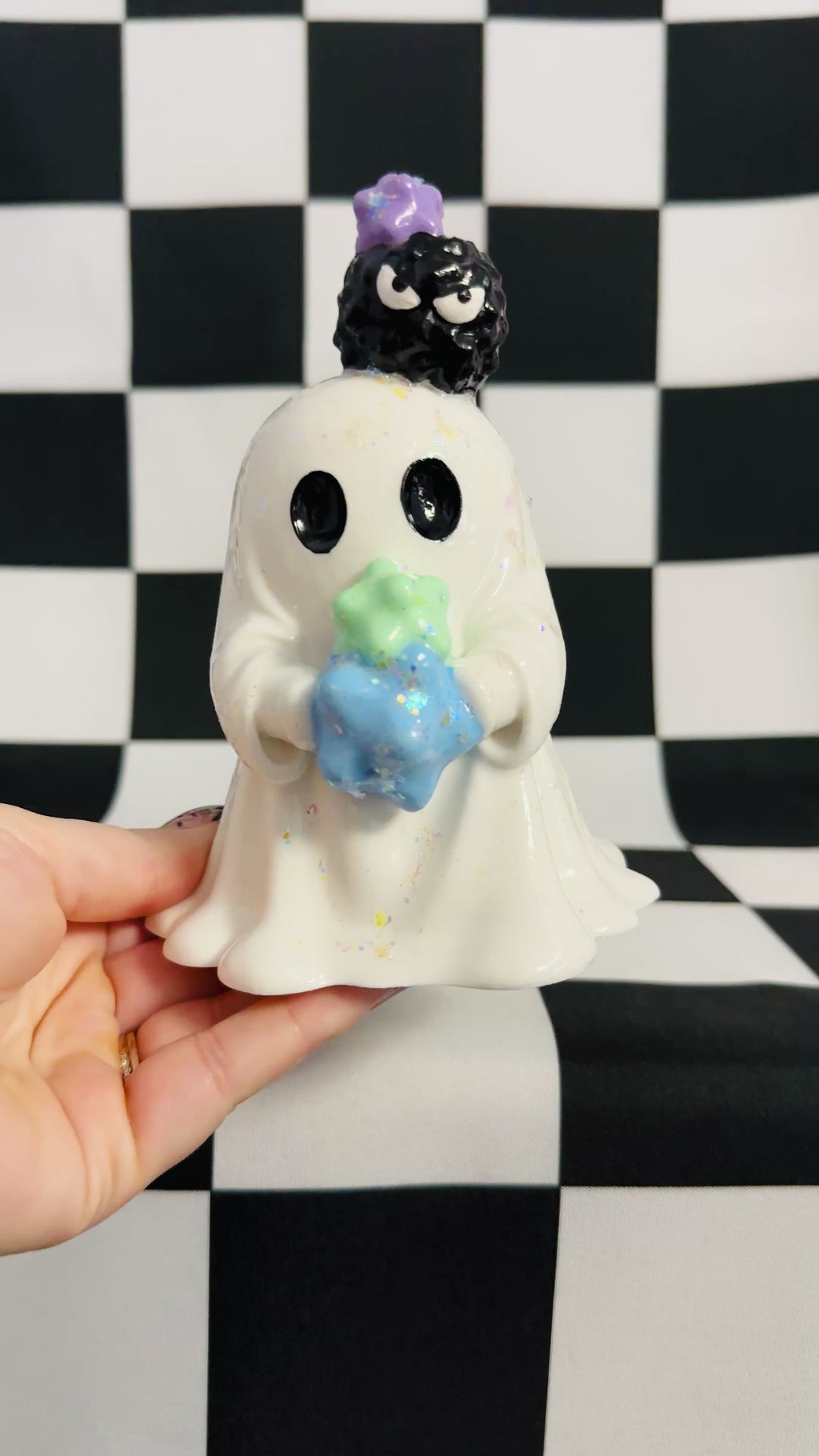 Ghost with Angry Soot Sprites Figurine