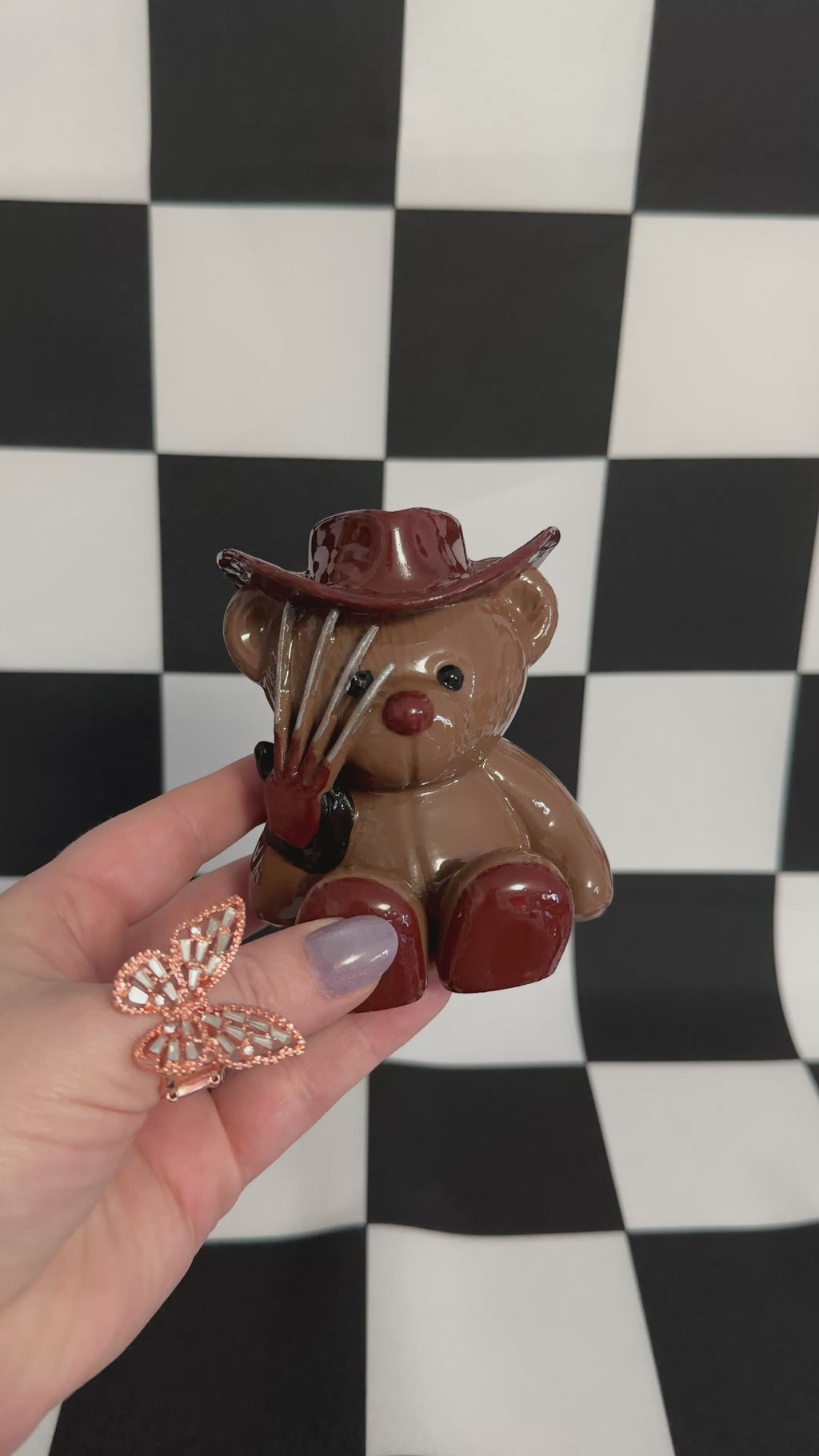 Freddy Bear Halloween Horror Figurine Trinket