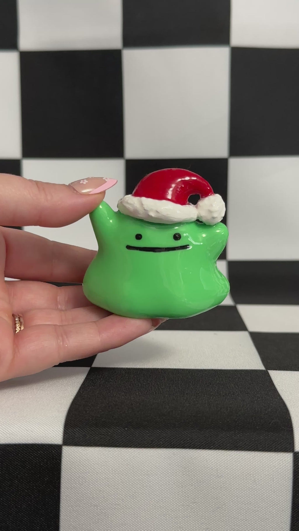 Grumpy Santa Mimic Blob Figurine