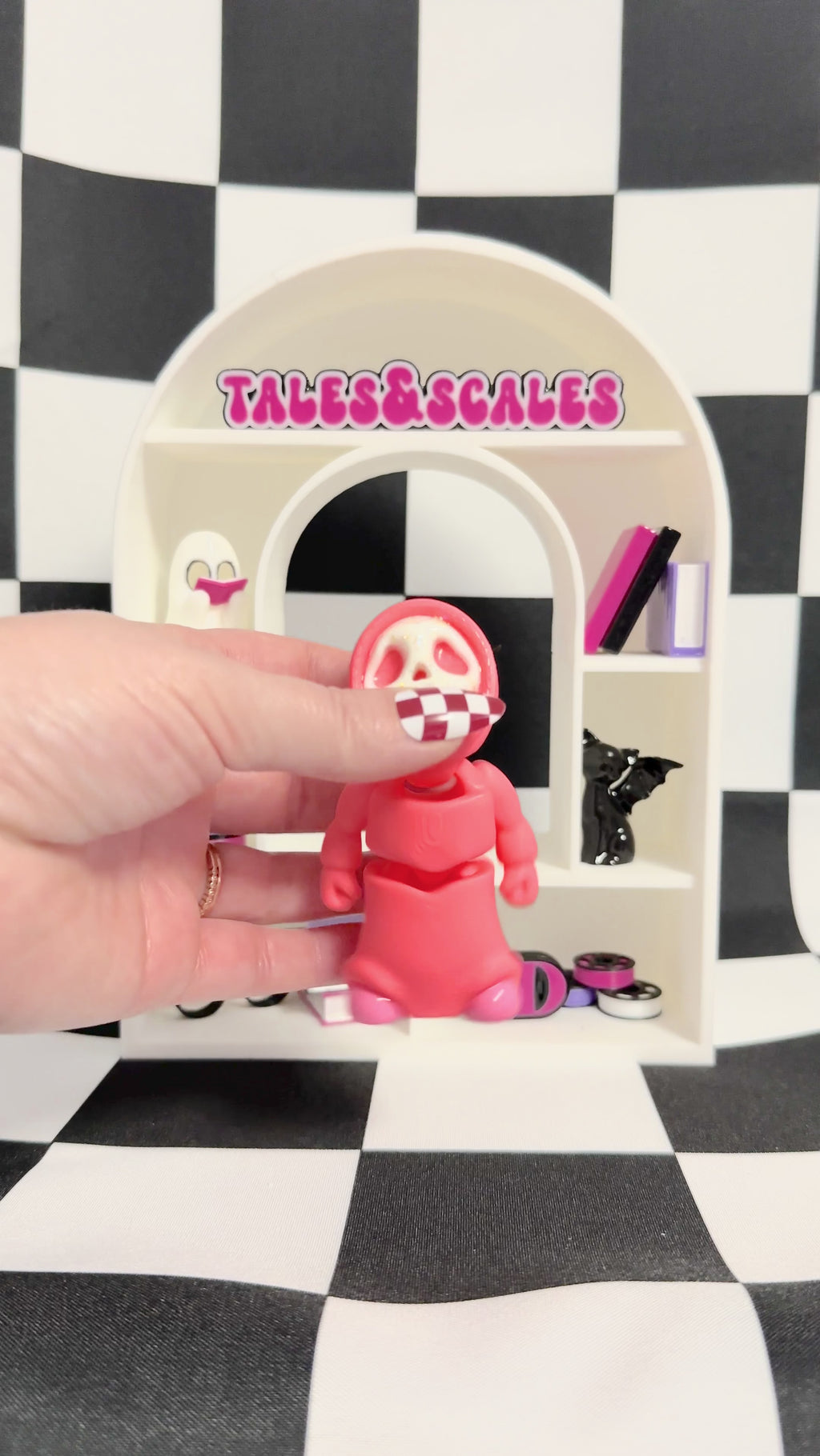 Valloween Ghost Face 3D Printed Fidget Collectable