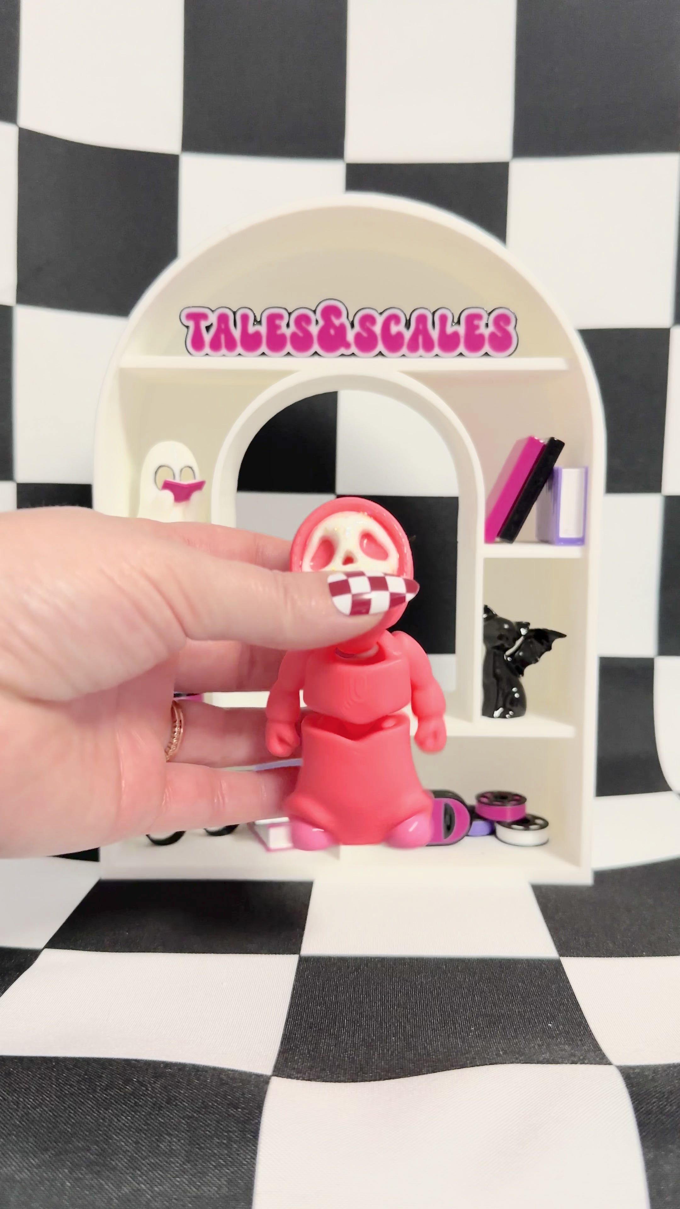 Valloween Ghost Face 3D Printed Fidget Collectable