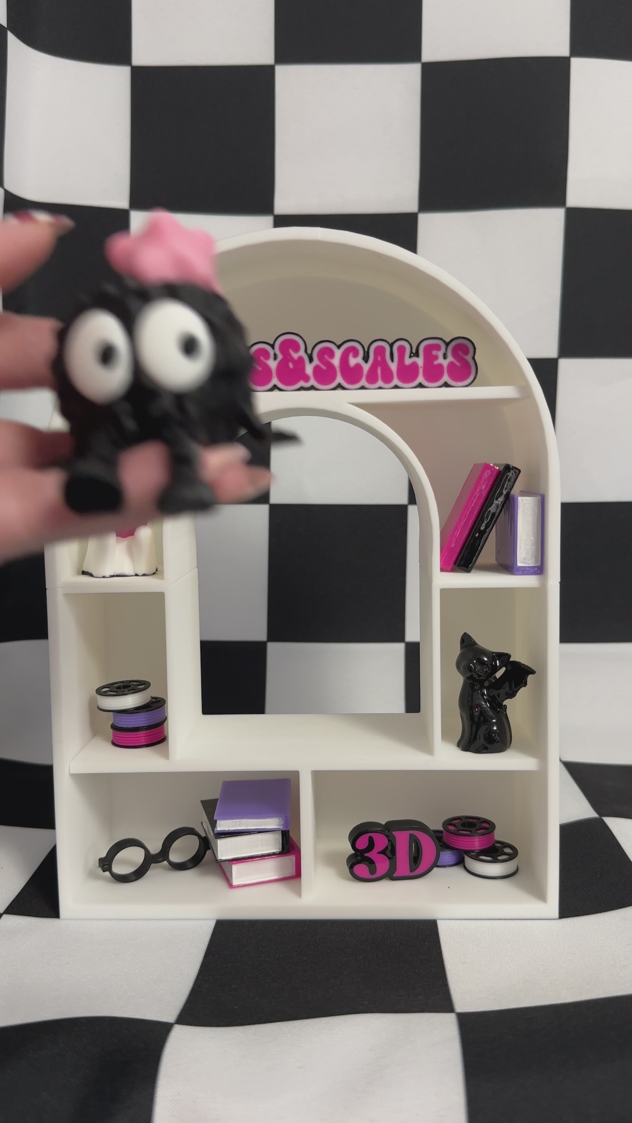 Emoji Suspicious Soot Sprite 3D Printed Desk Buddy Fidget Figurine