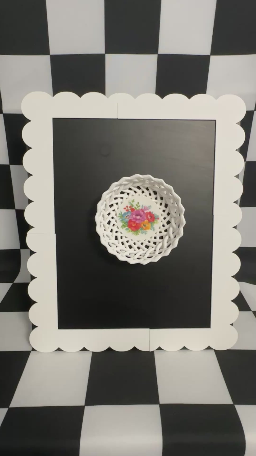 Sweet Romance Wicker Basket Magnet & Tray | Cottagecore Kitchen Decor